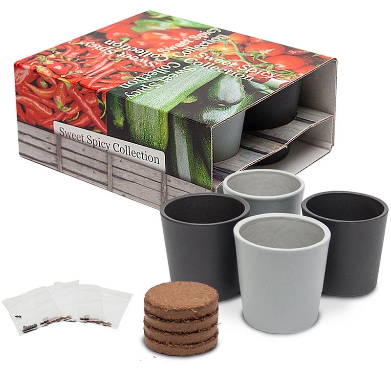 Set potjes groenten | Eco geschenk